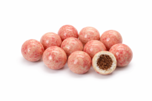 Perła czekoladowa różowa 200g