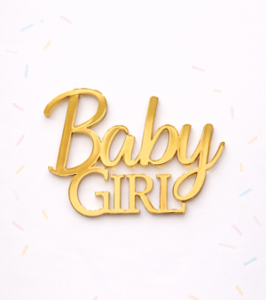 Złoty napis "Baby Girl"