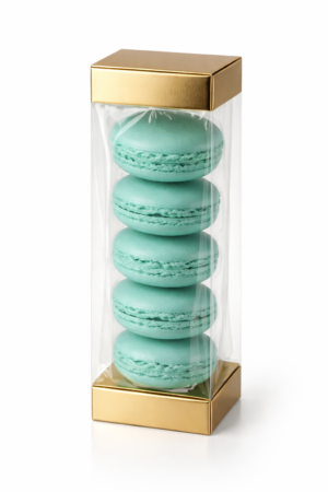 Korpusy makaroników w ozdobnym opakowaniu 3,5cm