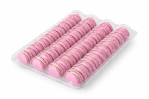 Korpusy makaroników różowe 3,5cm