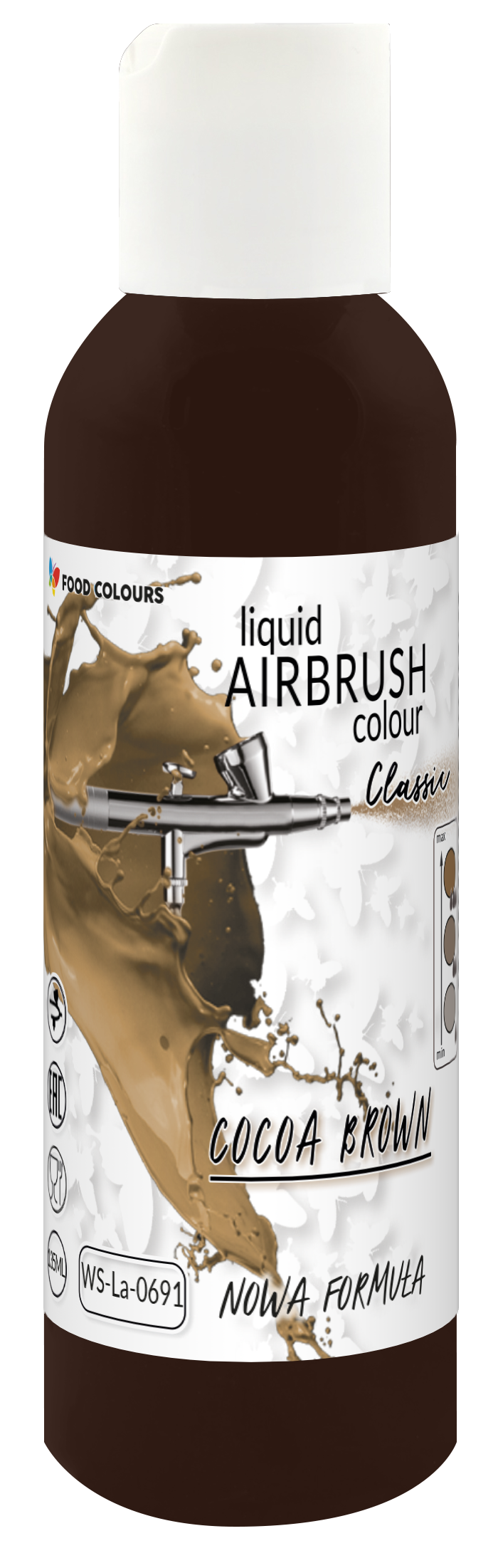 WS-La-0691 COCOA BROWN Barwnik do aerografu Classic 135ml Cocoa Brown